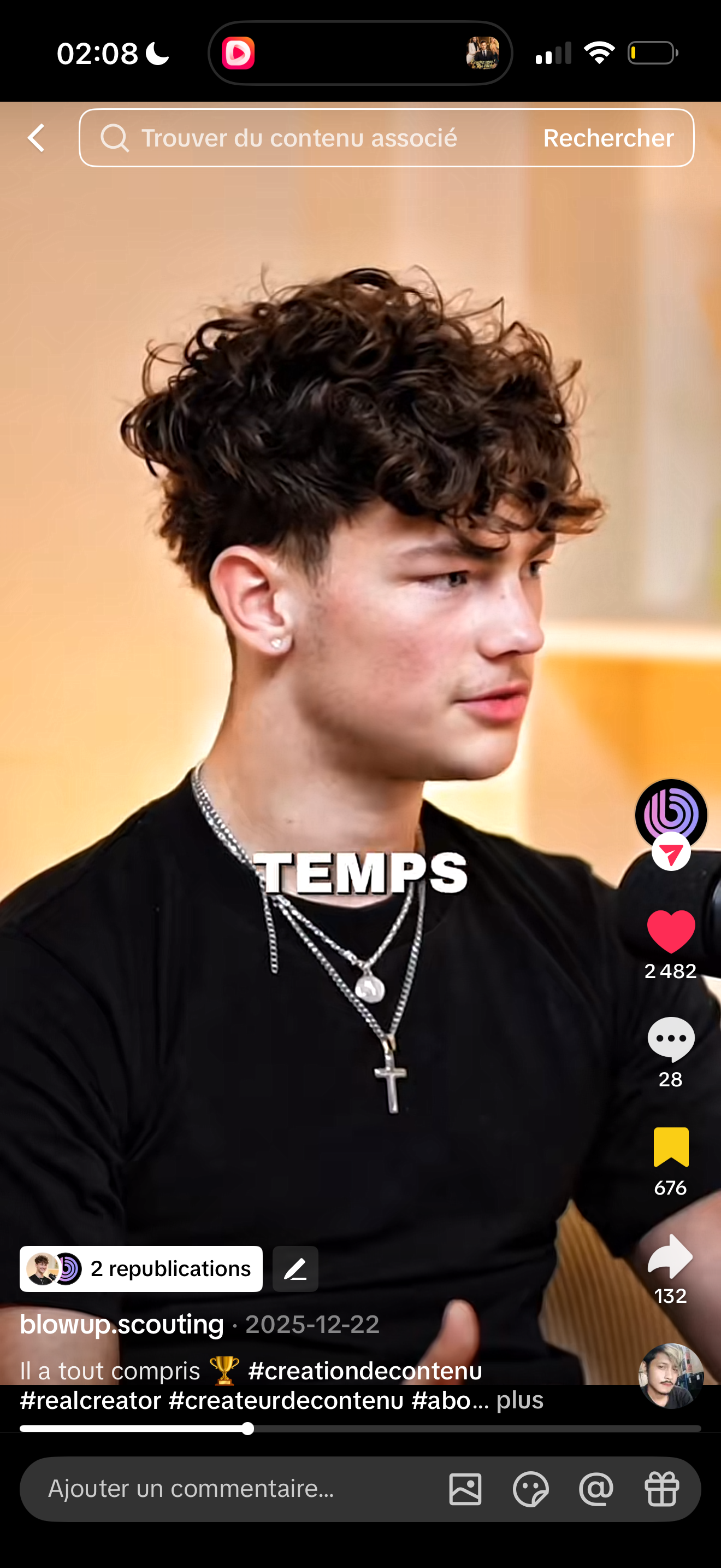 Preuve — clip en ligne